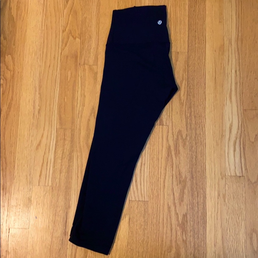 Lululemon Capri High Waisted Black Leggings